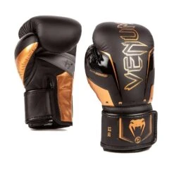 Venum Elite Evo Boxing Gloves – Black/Bronze