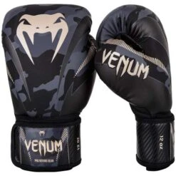 Venum Impact Boxing Gloves – Dark Camo/Sand