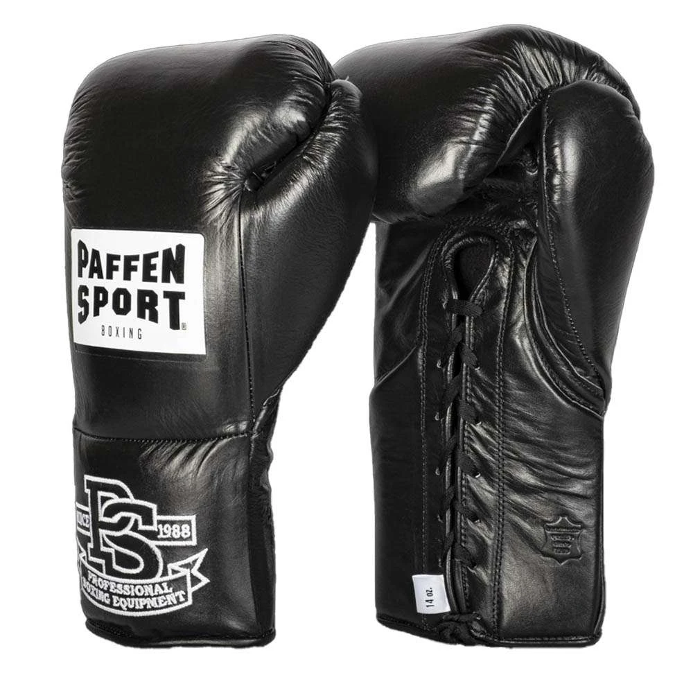 Paffen Sport Pro Mexican Lace Up Sparring Gloves – Black 1 Paffen Sport Pro Mexican Lace Up Sparring Gloves – Black
