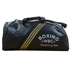 Adidas PU 2 In 1 WBC Boxing Holdall – Black/Gold