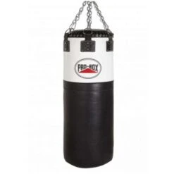 Pro-Box Black/White Leather Colossus Punchbag