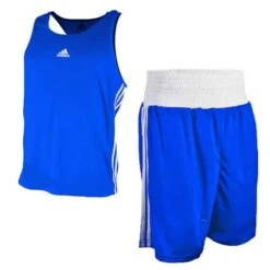 Adidas Base Punch II Boxing Vest And Short Set – Blue