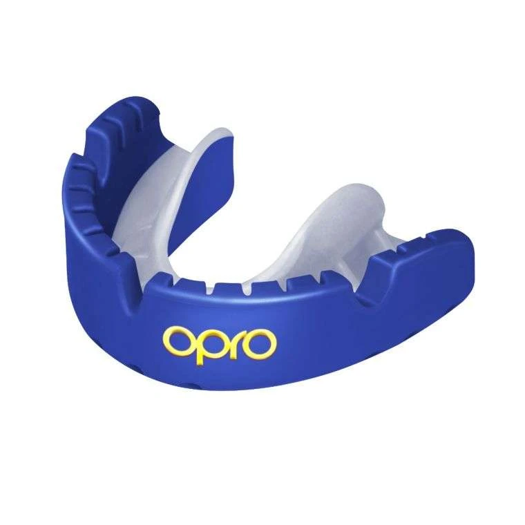 Opro Gold Level Mouthguard Braces – Blue 1 Opro Gold Level Mouthguard Braces – Blue