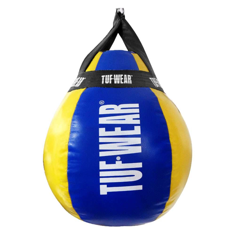 Tuf Wear Balboa Wrecking Ball W/Straps – Blue/Yellow 1 Tuf Wear Balboa Wrecking Ball W/Straps – Blue/Yellow