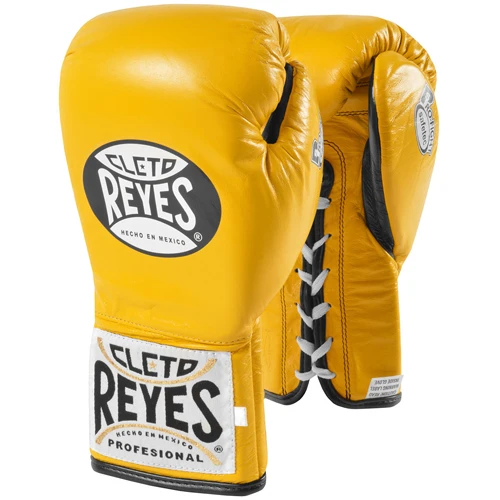 Cleto Reyes Safetec Profight Boxing Glove – Yellow 1 Cleto Reyes Safetec Profight Boxing Glove – Yellow