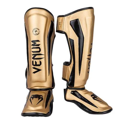 Venum Elite Standup Shinguards – Gold/Black 1 Venum Elite Standup Shinguards – Gold/Black