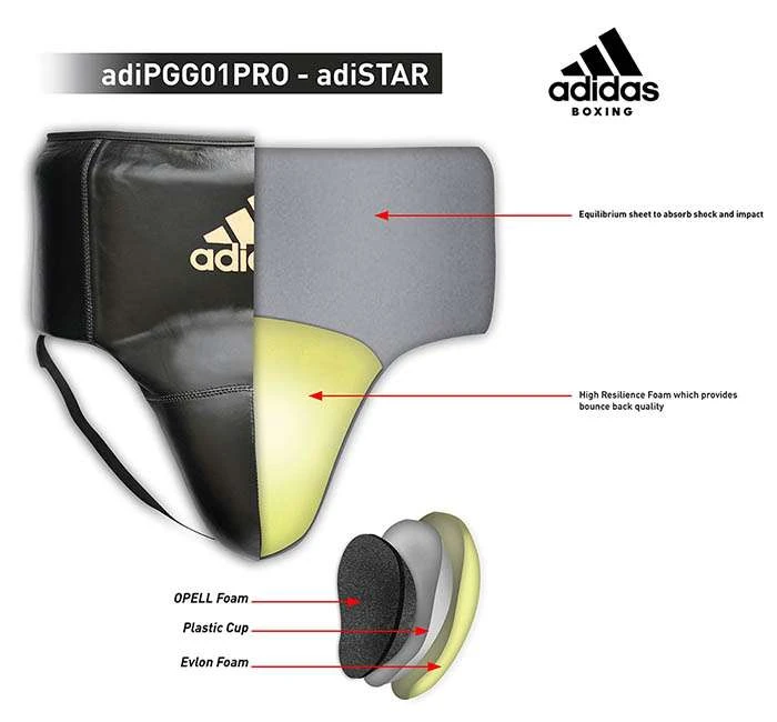 Adidas AdiStar Pro Groin Guard – Red/White 3 Adidas AdiStar Pro Groin Guard – Red/White - Image 3