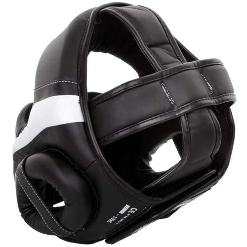 Venum Elite Cheek Headguard – Black/White 3 Venum Elite Cheek Headguard – Black/White - Image 3