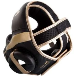 Venum Elite Cheek Headguard – Black/Gold -Under Armour Sale headgear elite black white 1500 03 2