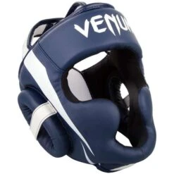Venum Elite Cheek Headguard – Navy Blue/White
