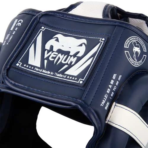 Venum Elite Cheek Headguard – Navy Blue/White 7 Venum Elite Cheek Headguard – Navy Blue/White - Image 7
