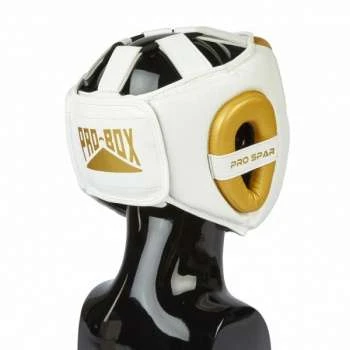 Pro-Box Pro-Spar Cheek Headguard – White/Gold 2 Pro-Box Pro-Spar Cheek Headguard – White/Gold - Image 2