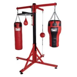 Pro-Box Colossus Four Station Bag Frame With Speedball Platform
