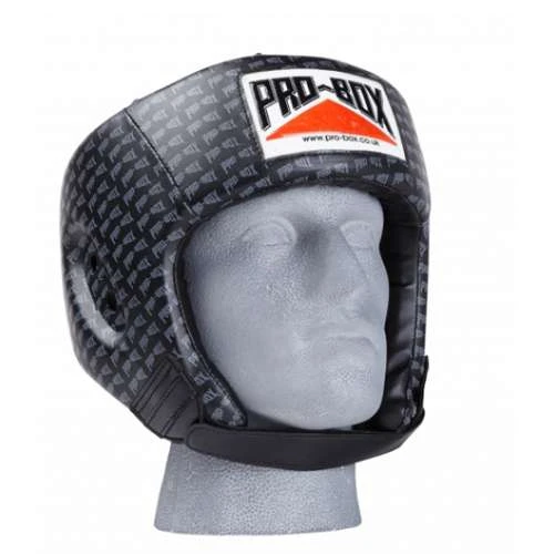 Pro-Box Base Spar PU Sparing Headguard – Black Logo 1 Pro-Box Base Spar PU Sparing Headguard – Black Logo