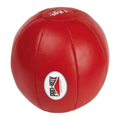 Pro-Box Leather Medicine Ball – 6kg Red 1 Pro-Box Leather Medicine Ball – 6kg Red