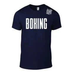 Sugar Rays BOXING Training T-Shirt – Navy/White [Junior And Adult]