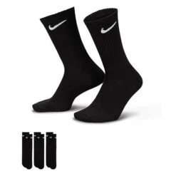 Nike Everyday Crew Sock (3 Pack) – Black