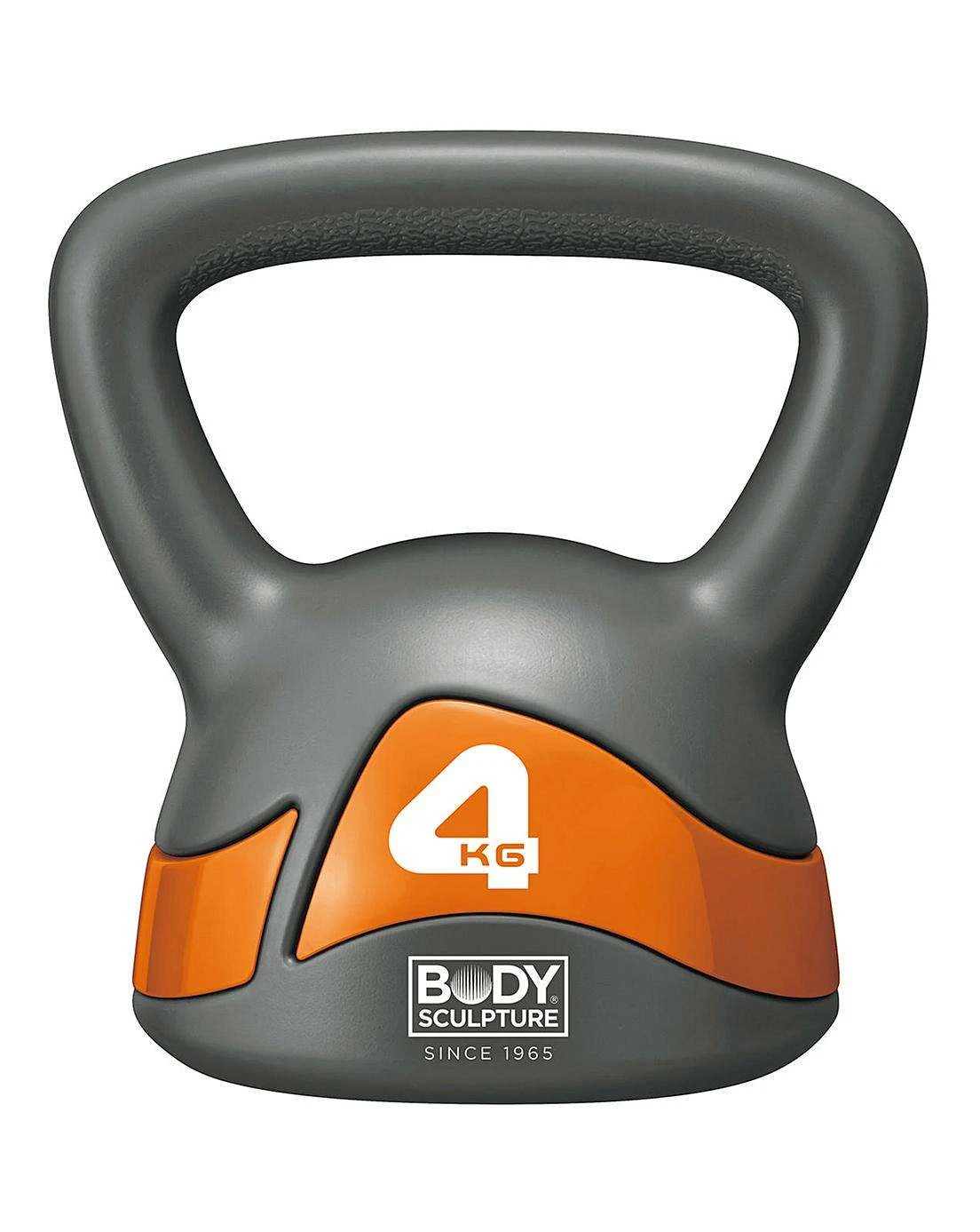 Body Sculpture 4kg Kettle Bell – Grey/Orange 1 Body Sculpture 4kg Kettle Bell – Grey/Orange