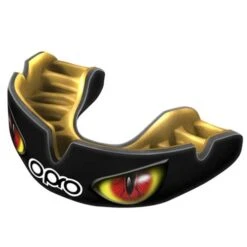 OPRO Instant Custom-Fit Mouthguard – Black/Red Eyes