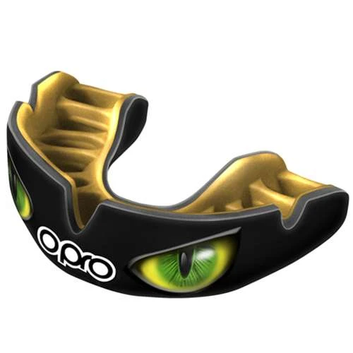 OPRO Instant Custom-Fit Mouthguard – Black/Green Eyes 1 OPRO Instant Custom-Fit Mouthguard – Black/Green Eyes