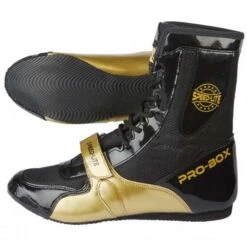 Pro-Box Speed-Lite Adult Boxing Boots – Black/Gold
