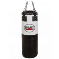Pro-Box Black/White 3ft Leather Punchbag