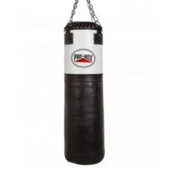 Pro-Box Black/White 4ft Leather Punchbag