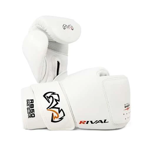 Rival RB50 Intelli-Shock Compact Bag Glove – White 1 Rival RB50 Intelli-Shock Compact Bag Glove – White