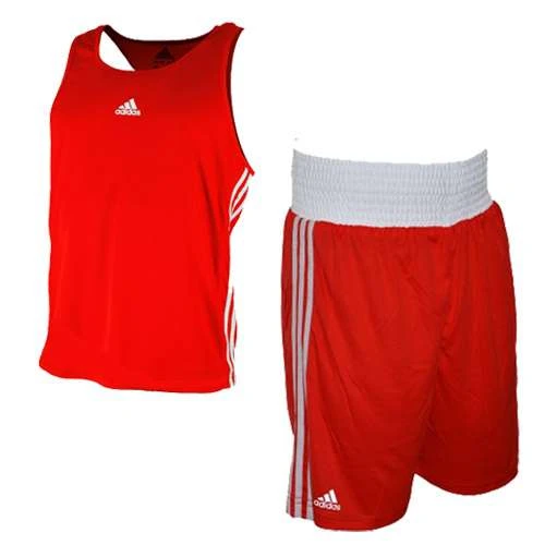 Adidas Base Punch II Boxing Vest And Short Set – White 4 Adidas Base Punch II Boxing Vest And Short Set – White - Image 4