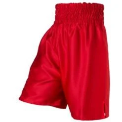 Plain Red Classic Boxing Shorts