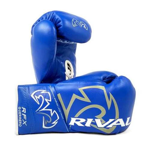Rival RFX Guerrero Pro Fight Lace Up Glove – Blue 1 Rival RFX Guerrero Pro Fight Lace Up Glove – Blue