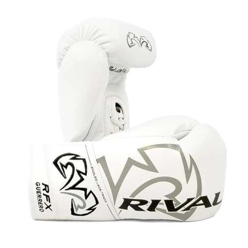 Rival RFX Guerrero Pro Fight Lace Up Glove – White 1 Rival RFX Guerrero Pro Fight Lace Up Glove – White