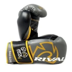 Rival RFX Guerrero Pro Fight Glove With Strap – Grey/Gold