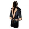 Cleto Reyes Satin Boxing Robe With Hood – Black/Gold