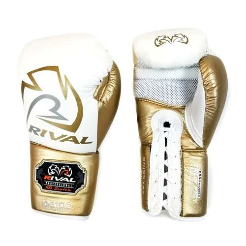 Rival RS100 Professional Lace-Up Sparring Glove – Red/Silver 7 Rival RS100 Professional Lace-Up Sparring Glove – Red/Silver - Image 7