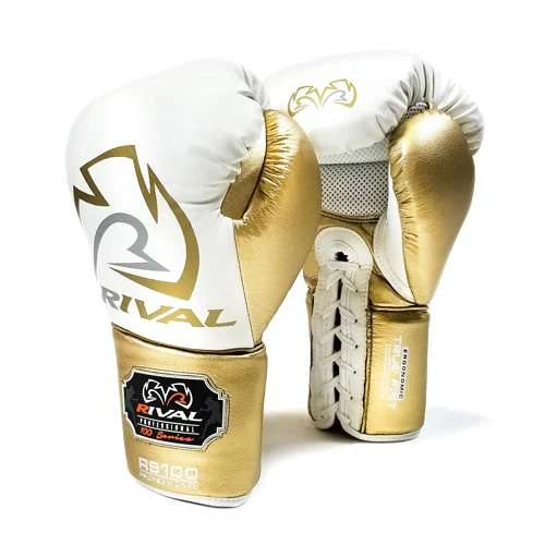 Rival RS100 Professional Lace-Up Sparring Glove – Red/Silver 8 Rival RS100 Professional Lace-Up Sparring Glove – Red/Silver - Image 8