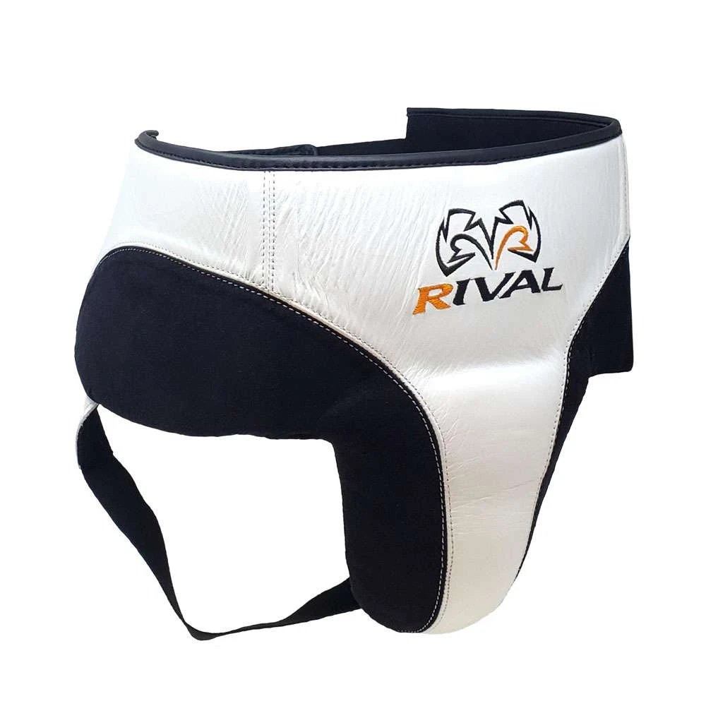 Rival RNFL10 Leather 360 Groin Protector β White/Black 1 Rival RNFL10 Leather 360 Groin Protector β White/Black