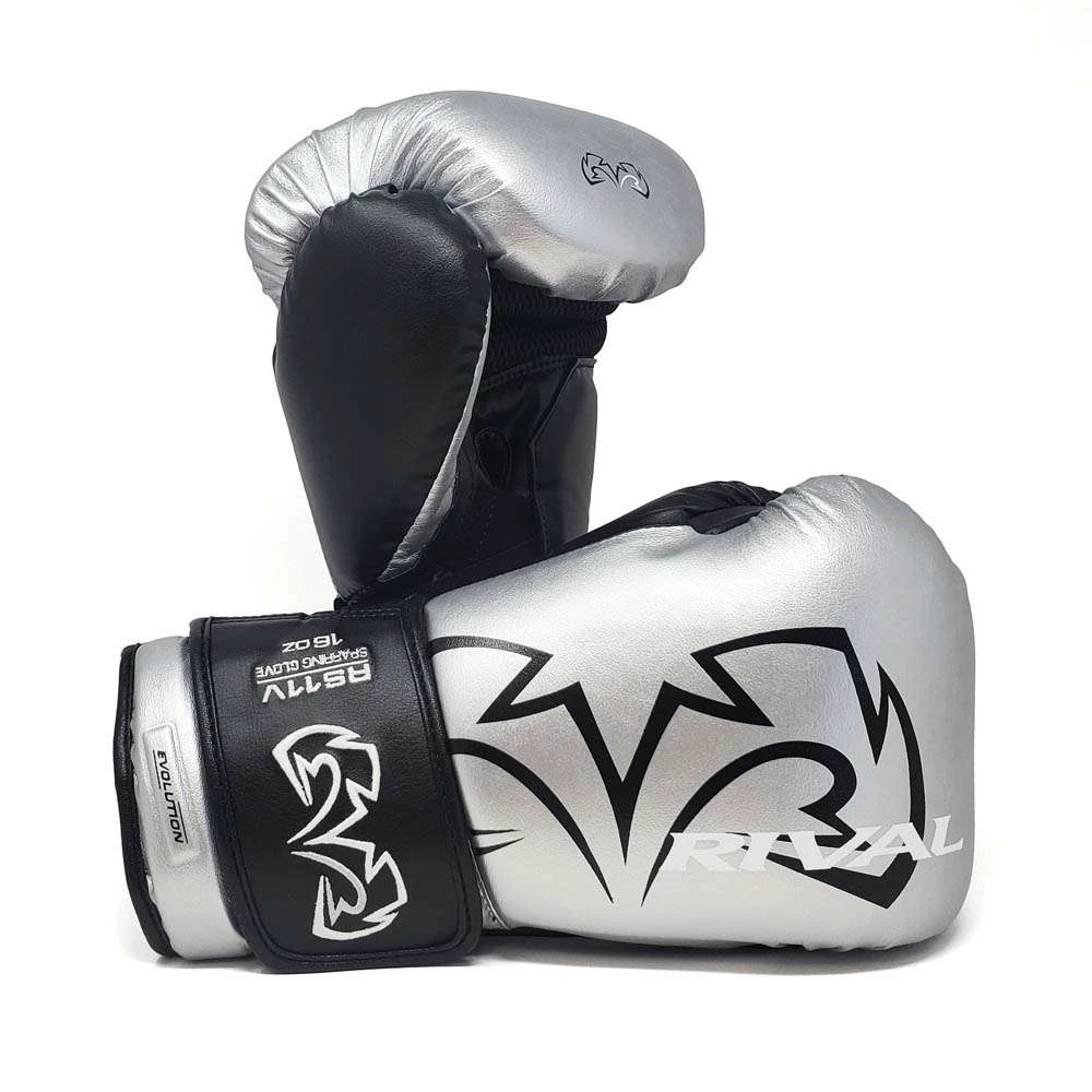 Rival RS11V Evolution Sparring Glove – Silver 1 Rival RS11V Evolution Sparring Glove – Silver