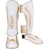 Venum Elite Standup Shinguards – White/Gold