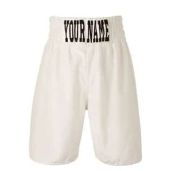 Velvet Boxing Shorts – White