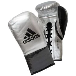 Adidas AdiStar 3.0 BBBC Approved Pro Boxing Gloves β Silver/Black