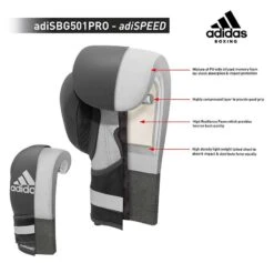 Adidas AdiSpeed Hook And Loop Boxing Gloves – Blue/White -Under Armour Sale speed specs 2 3 copy 2