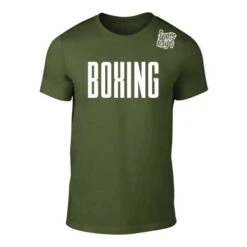 Sugar Rays BOXING Training T-Shirt – Khaki/White [Junior And Adult]