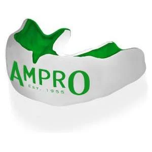 Ampro Custom Made Dentist Pro Mouthguard – Green & White 1 Ampro Custom Made Dentist Pro Mouthguard – Green & White