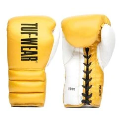 Tuf Wear Infinity Leather Lace-Up Gloves – Gold
