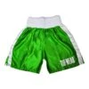 Tuf Wear Satin Boxing Shorts – Green/White
