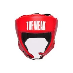 Tuf Wear PU Open Face Headguard – Red