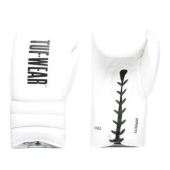 Tuf Wear Infinity Leather Lace-Up Gloves – White