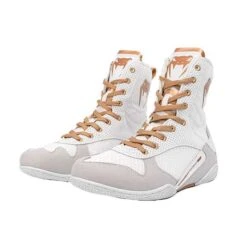 Venum Elite Boxing Boot β White/Gold