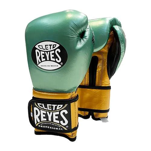 Cleto Reyes Velcro Training Gloves WBC Edition – Green/Gold 1 Cleto Reyes Velcro Training Gloves WBC Edition – Green/Gold